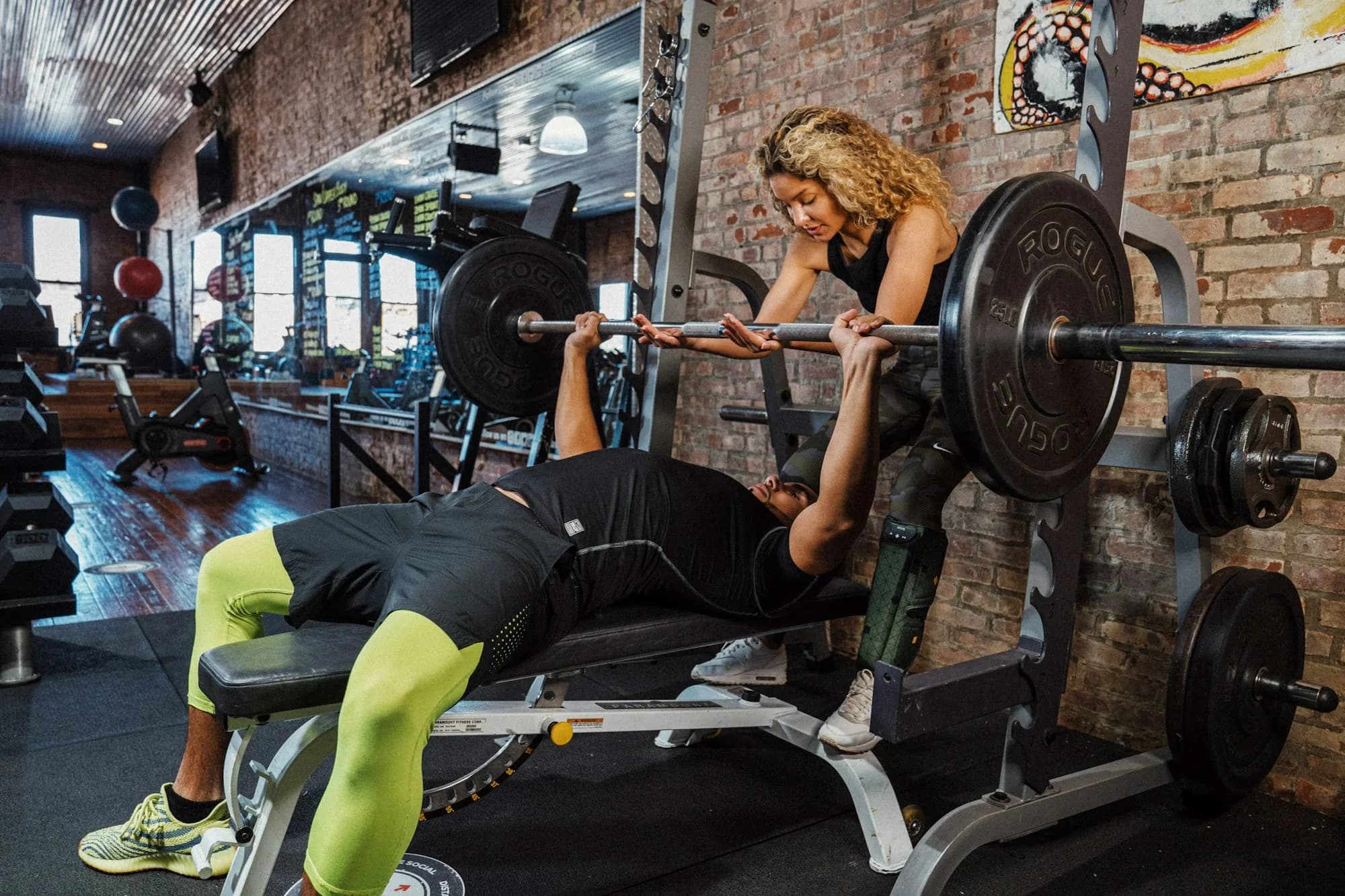 Cable crossover machine in a modern commercial gym